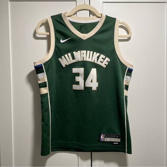 Nike Other - Milwaukee Bucks Giannis Antetokounmpo Nike Green Swingman Jersey Icon Edition